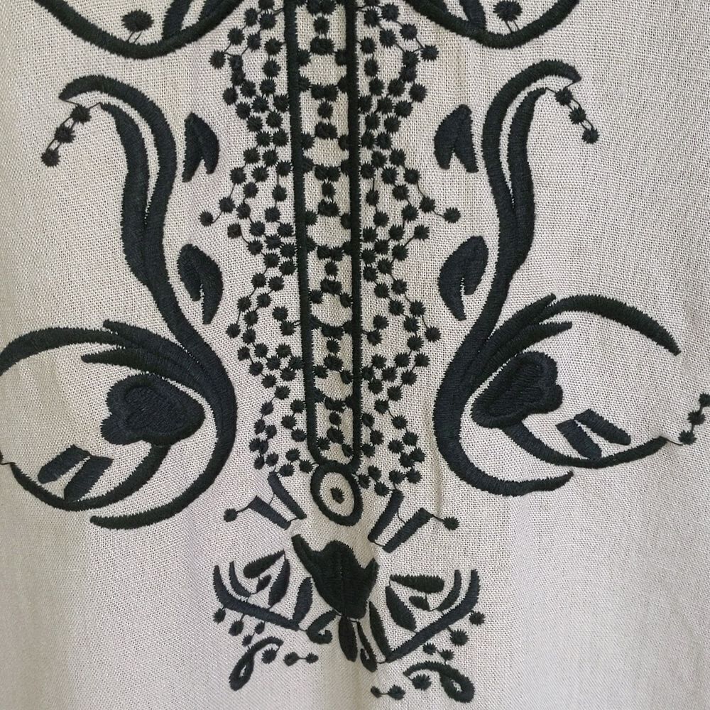 Sigrid Olsen Linen Embroidered Maxi Dress Resortw… - image 7